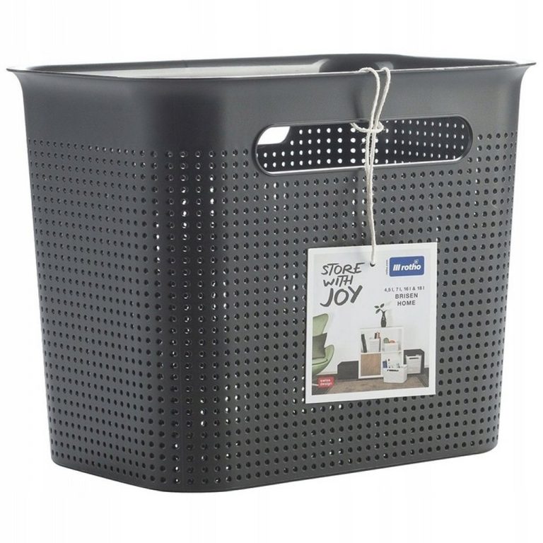 Rotho BRISEN Opbergmand 26.2x18x21.1 cm 7L Antraciet | Kopen bij Flickmyhouse