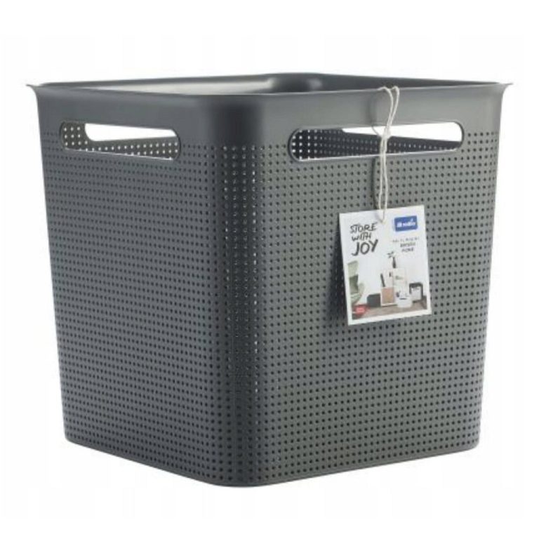 Rotho BRISEN Opbergmand 29.1x29.1x28.1 cm 18L Antraciet | Kopen bij Flickmyhouse