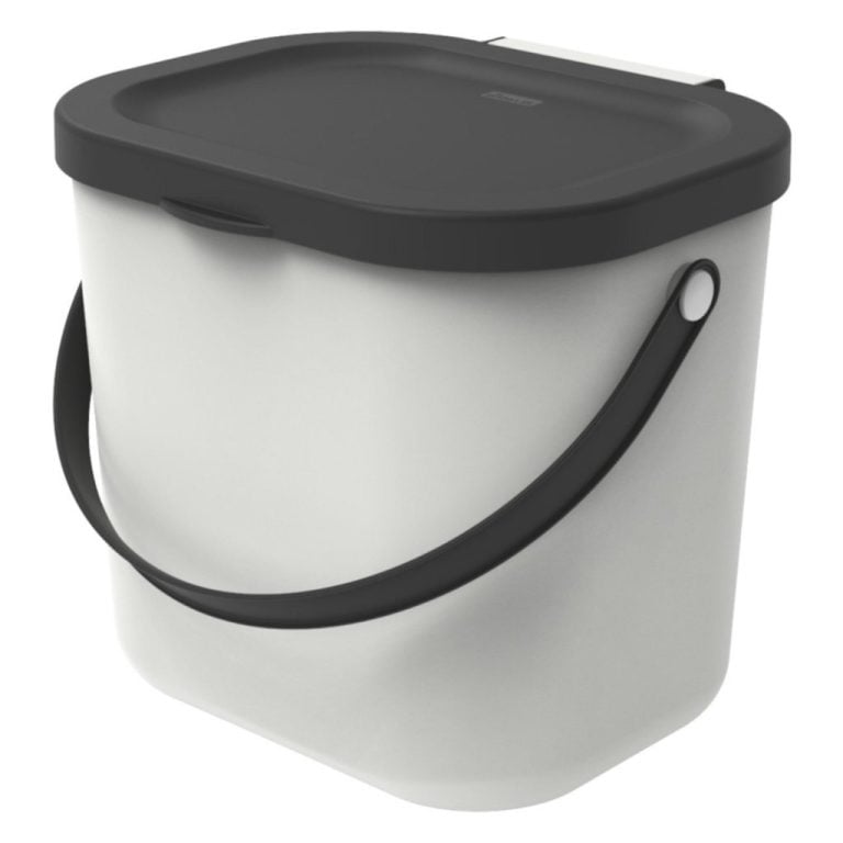 Rotho ALBULA Bio Afvalbakje 23.5x20x20.8 cm 6L Wit | Kopen bij Flickmyhouse