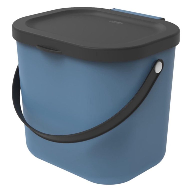 Rotho ALBULA Bio Afvalbakje 23.5x20x20.8 cm 6L Blauw | Kopen bij Flickmyhouse
