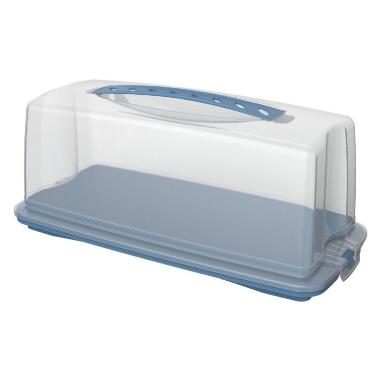 Rotho Fresh Cakedoos 36x16.5x16.5 cm Horizon Blauw/Transparant | Kopen bij Flickmyhouse