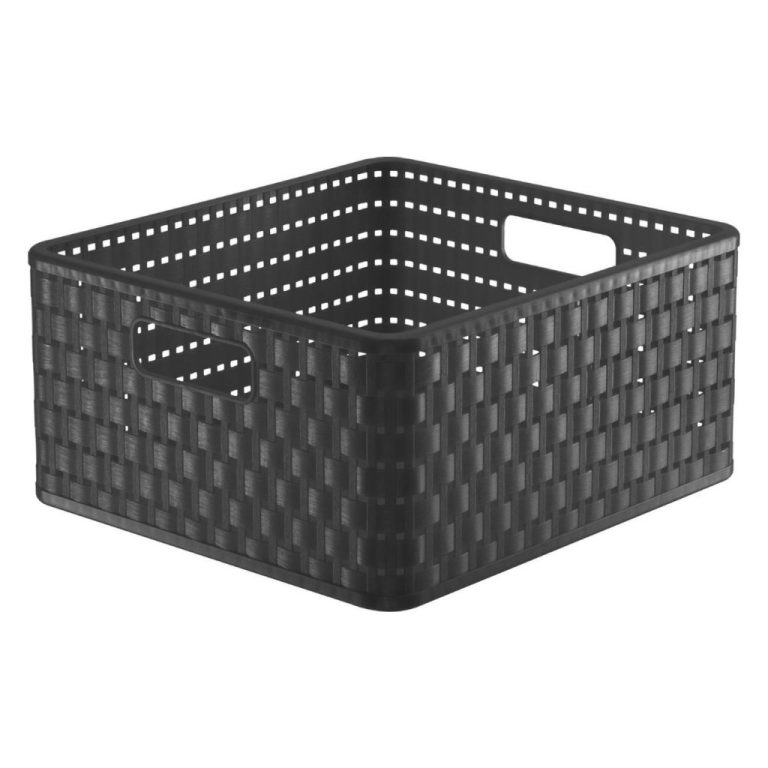Rotho Country Design Mand Vierkant 14L Antraciet | Kopen bij Flickmyhouse