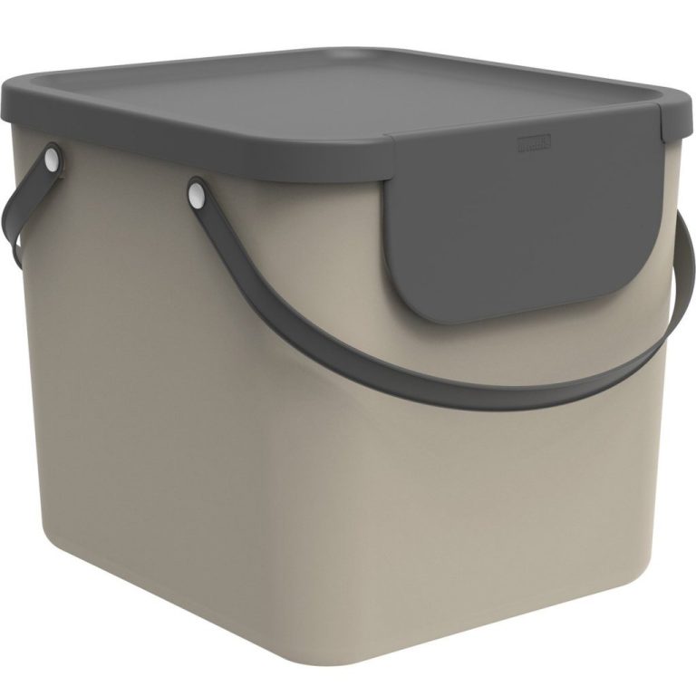 Rotho ALBULA Afvalscheider 38.8x35.5x33.9 cm 40L Cappuccino | Kopen bij Flickmyhouse