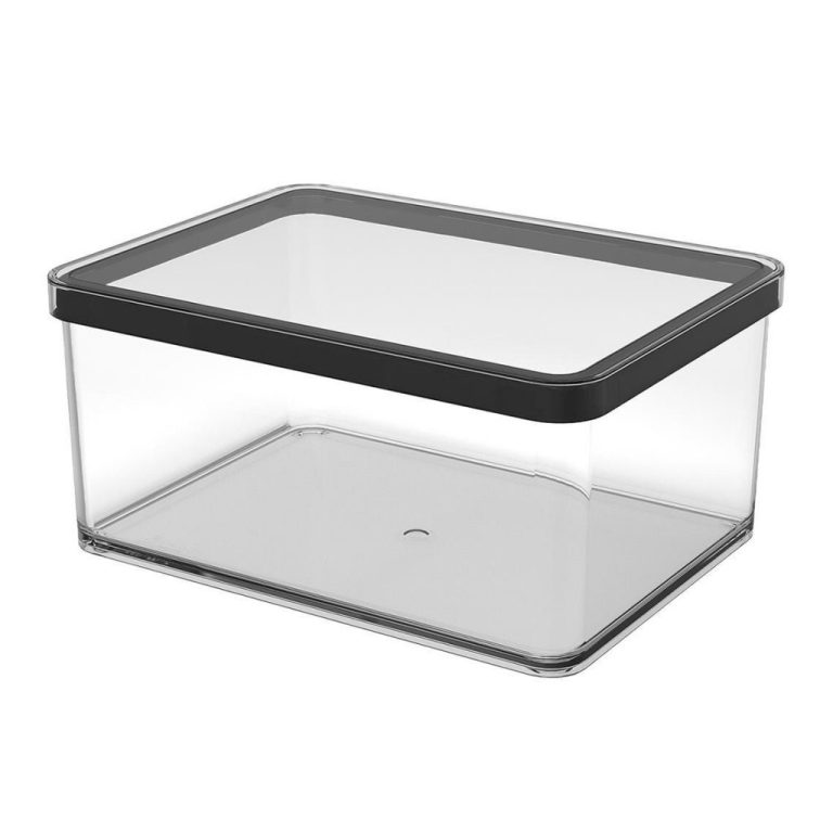 Rotho LOFT Opbergbakje 20x15x10 cm 2.25L Zwart/Transparant | Kopen bij Flickmyhouse