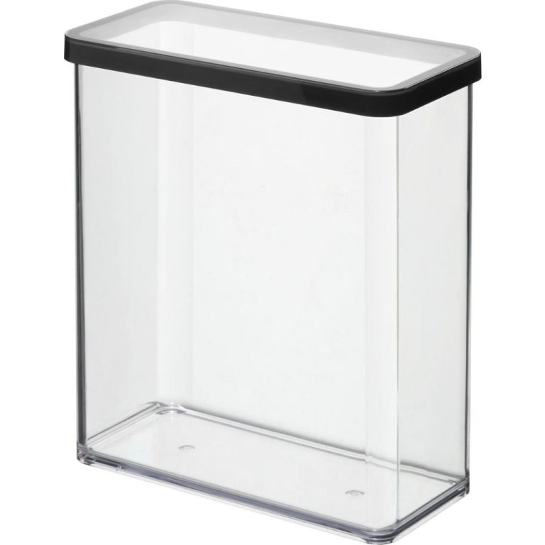 Rotho LOFT Bewaardoos 20x10x21 cm 3.2L Zwart/Transparant | Kopen bij Flickmyhouse