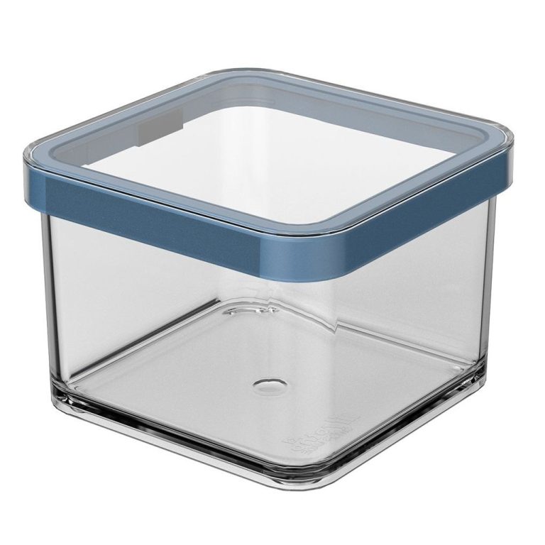 Rotho LOFT Bewaardoos 10x10x7.2 cm 0.5L Horizon Blauw/Transparant | Kopen bij Flickmyhouse
