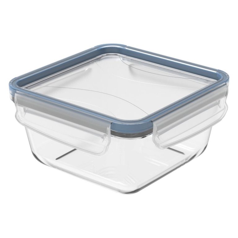 Rotho Clic & Lock Koelkast Bewaardoos 0.75L Horizon Blauw/Transparant/Glas | Kopen bij Flickmyhouse