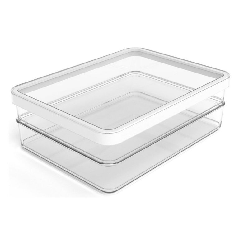 Rotho LOFT Vleeswarendoos 20x15x7 cm 2x0.85L Wit/Transparant | Kopen bij Flickmyhouse