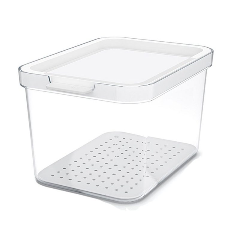 Rotho CAUMA Koelkastorganizer 13.6x18.4x11.3 cm 2.15L Wit/Transparant | Kopen bij Flickmyhouse