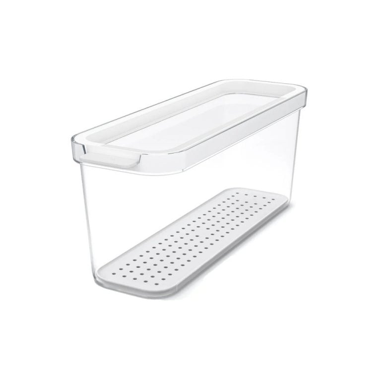 Rotho CAUMA Koelkastorganizer 27x9.2x11.3 cm 2L Wit/Transparant | Kopen bij Flickmyhouse