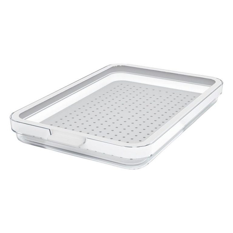 Rotho CAUMA Koelkastorganizer 18.4x27x3.1 cm 1.3L Wit/Tranparant | Kopen bij Flickmyhouse