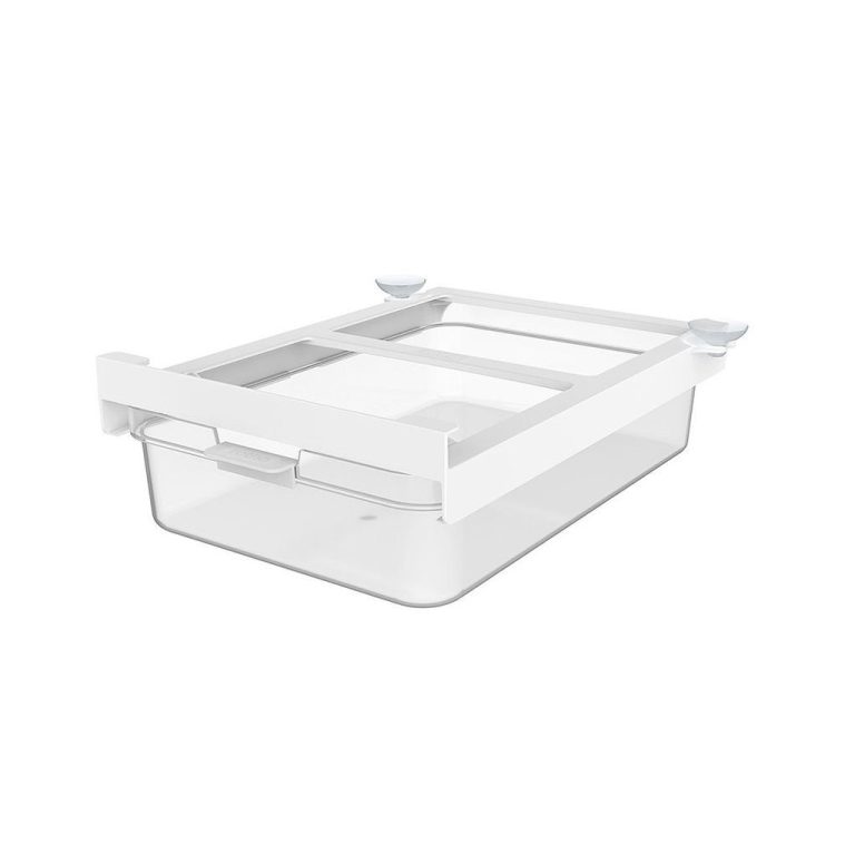 Rotho CAUMA Koelkastorganizer Schuiflade 23x28.1x8.2 cm 2.6L Wit/Transparant | Kopen bij Flickmyhouse