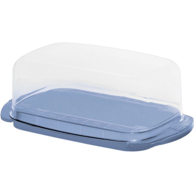 Rotho Fresh Botervloot 18x9.5x6.9 cm Horizon Blauw/Transparant | Kopen bij Flickmyhouse