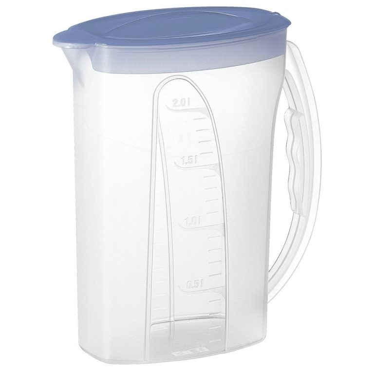 Rotho Schenkkan Koelkast 20x10x26 cm 2L Horizon Blauw/Transparant | Kopen bij Flickmyhouse