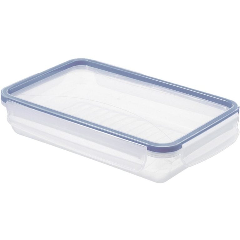 Rotho Clic & Lock Koelkast Bewaardoos 1L Vlak Horizon Blauw/Transparant | Kopen bij Flickmyhouse