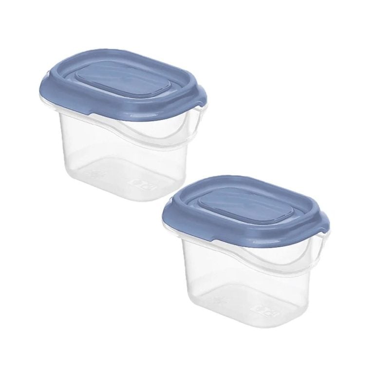 Rotho RONDO Koelkast Bewaardozen 2x0.07L Horizon Blauw/Transparant | Kopen bij Flickmyhouse