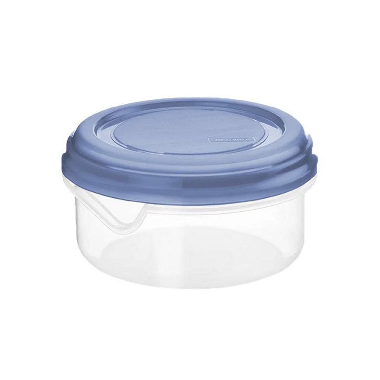 Rotho RONDO Koelkast Bewaardoos Rond 0.4L Horizon Blauw/Transparant | Kopen bij Flickmyhouse