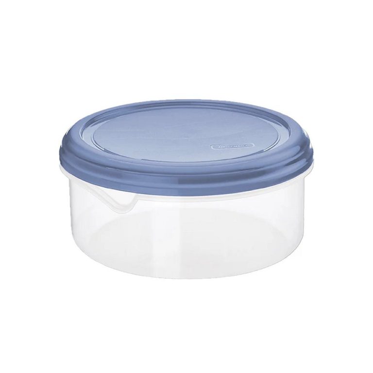 Rotho RONDO Koelkast Bewaardoos Rond 1.25L Horizon Blauw/Transparant | Kopen bij Flickmyhouse