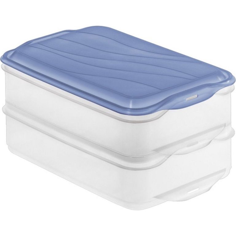 Rotho RONDO Vleeswarendoos 2x1.35L Horizon Blauw/Transparant | Kopen bij Flickmyhouse