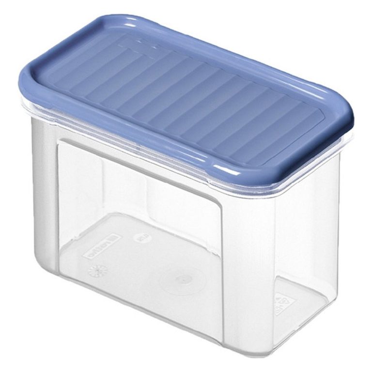 Rotho Domino Bewaardoos 0.75L Horizon Blauw/Transparant | Kopen bij Flickmyhouse