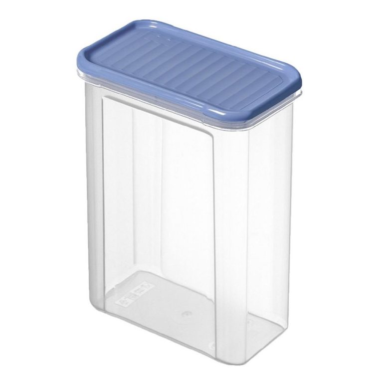 Rotho Domino Bewaardoos 1.5L Horizon Blauw/Transparant | Kopen bij Flickmyhouse