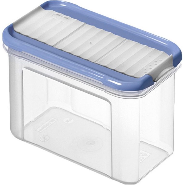 Rotho Domino Bewaar-Strooidoos 0.75L Horizon Blauw/Transparant | Kopen bij Flickmyhouse