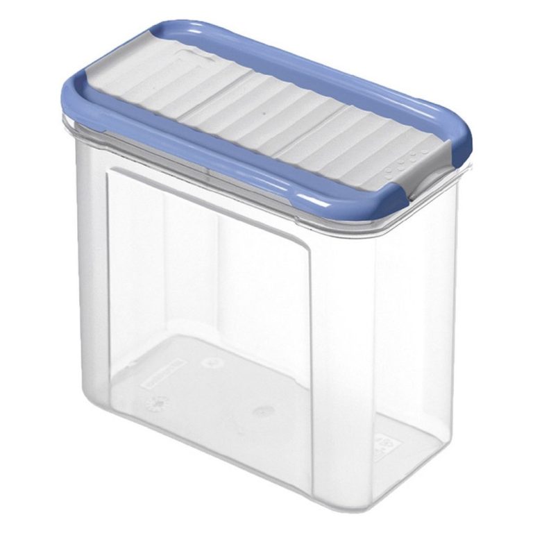 Rotho Domino Bewaar-Strooidoos 1L Horizon Blauw/Transparant | Kopen bij Flickmyhouse