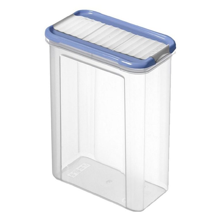 Rotho Domino Bewaar-Strooidoos 1.5L Horizon Blauw/Transparant | Kopen bij Flickmyhouse