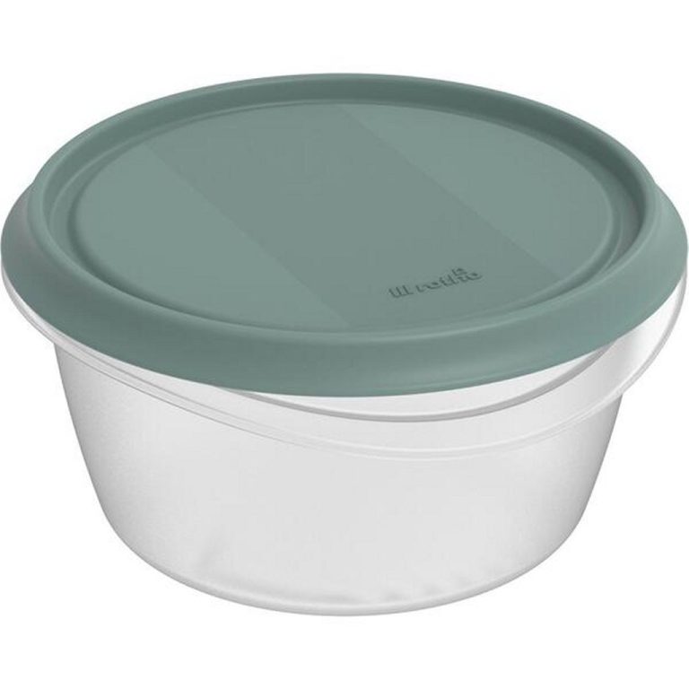 Rotho ELEMENTS Koelkast Bewaardoos Rond 0.7L Mistletoe Groen/Transparant | Kopen bij Flickmyhouse