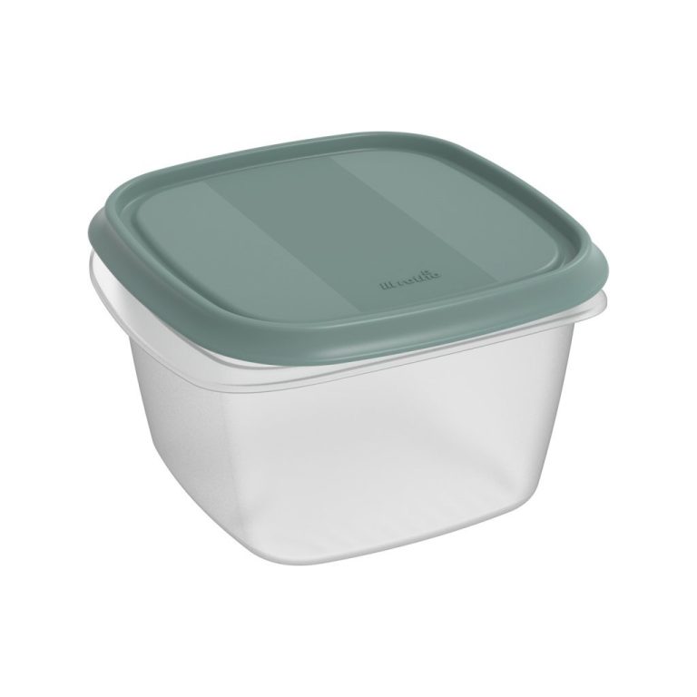 Rotho ELEMENTS Koelkast Bewaardoos 16x16x10 cm 1.3L Mistletoe Groen/Transparant | Kopen bij Flickmyhouse