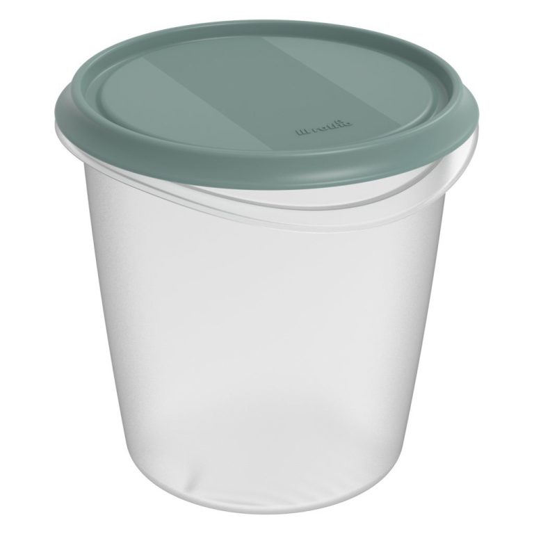 Rotho ELEMENTS Koelkast Bewaardoos Rond 1.5L Mistletoe Groen/Transparant | Kopen bij Flickmyhouse