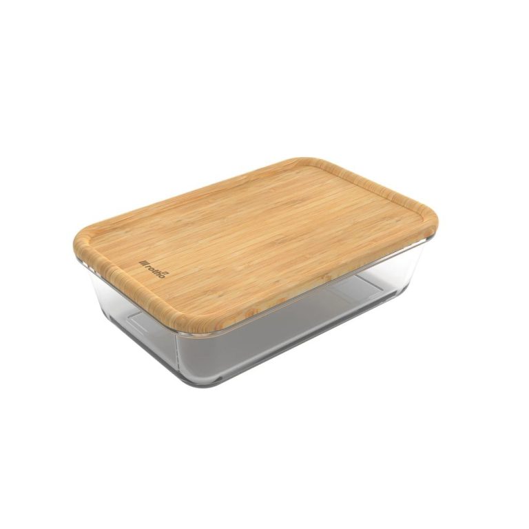 Rotho Nala Koelkast Bewaardoos 1.1L Glas/Bamboe | Kopen bij Flickmyhouse