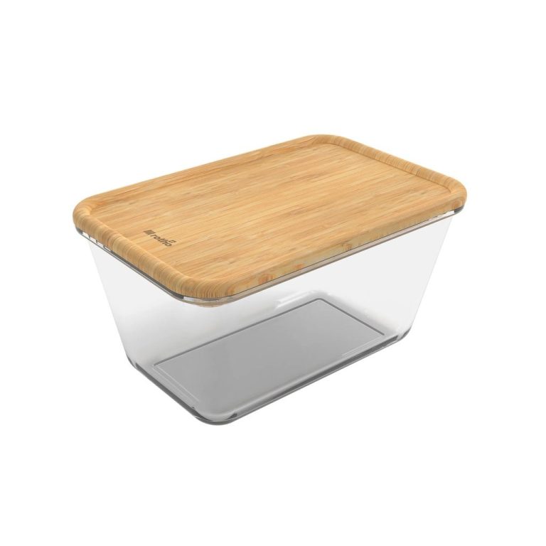 Rotho Nala Koelkast Bewaardoos 2L Glas/Bamboe | Kopen bij Flickmyhouse