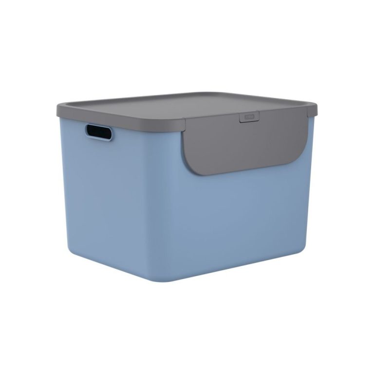 Rotho Albula Afvalscheider 55L Blauw/Antraciet | Kopen bij Flickmyhouse