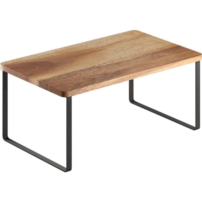 Metaltex York Lava Kruidenrek 1 Etage 19x32x16 cm Acacia Hout/Zwart Metaal | Kopen bij Flickmyhouse