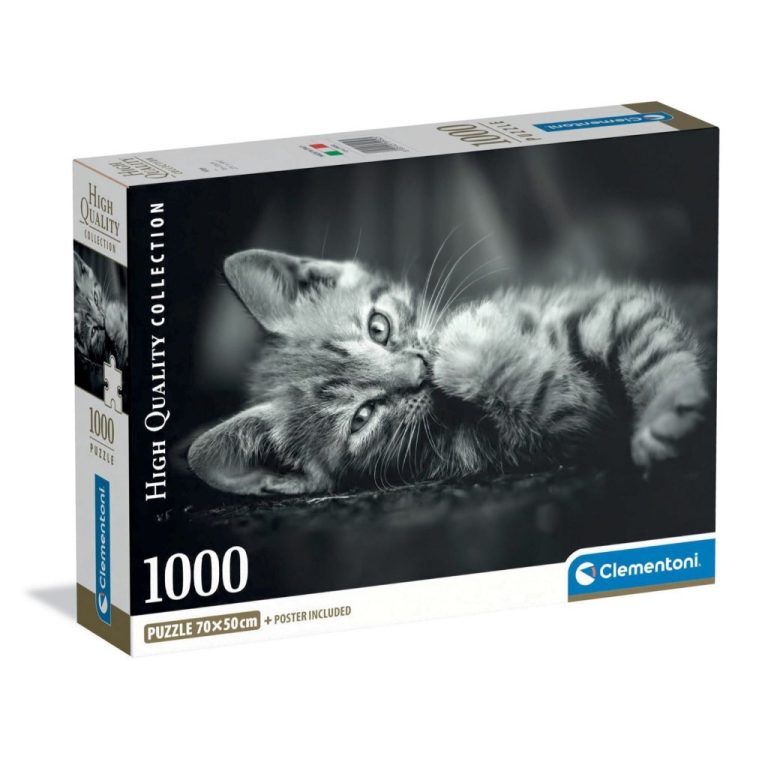 Clementoni High Quality Collection Puzzel Kitten 1000 Stukjes + Poster | Kopen bij Flickmyhouse