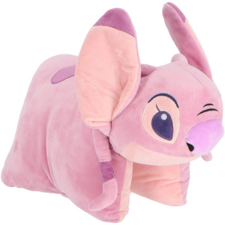 Disney Stitch Knuffelkussen Angel 45x28 cm Roze | Kopen bij Flickmyhouse