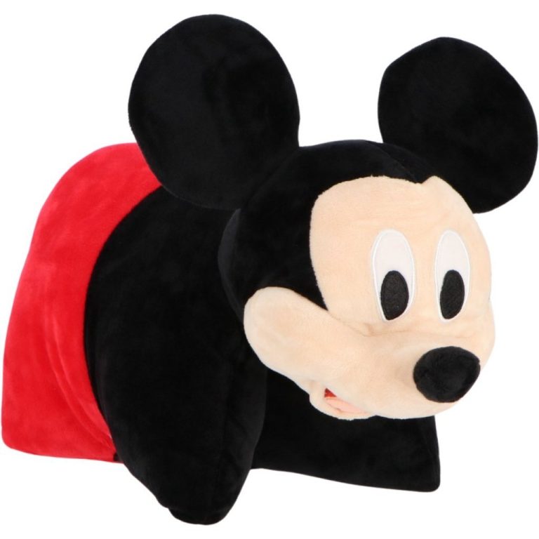 Disney Knuffelkussen Mickey Mouse 45x28 cm Rood/Zwart | Kopen bij Flickmyhouse