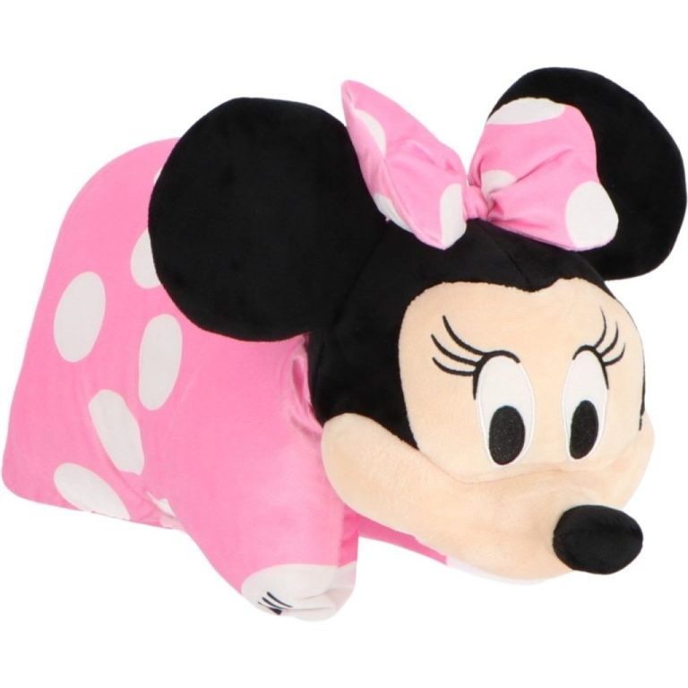 Disney Knuffelkussen Minni Mouse 45x28 cm Zwart/Roze | Kopen bij Flickmyhouse