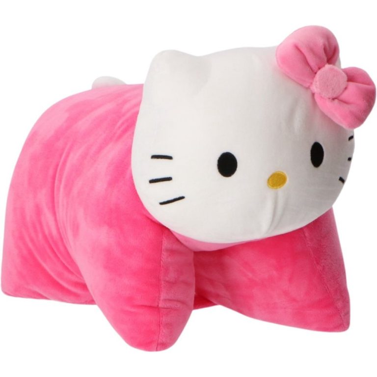 Hello Kitty Knuffelkussen 45x28 cm Roze/Wit | Kopen bij Flickmyhouse