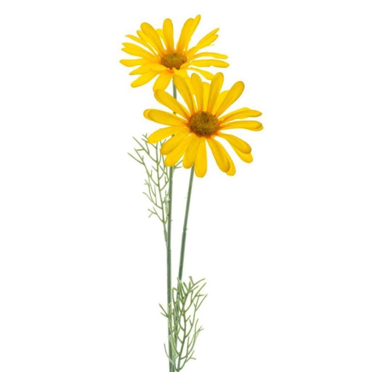 Kunstbloem Madeliefje 56 cm Geel/Zijde | Kopen bij Flickmyhouse