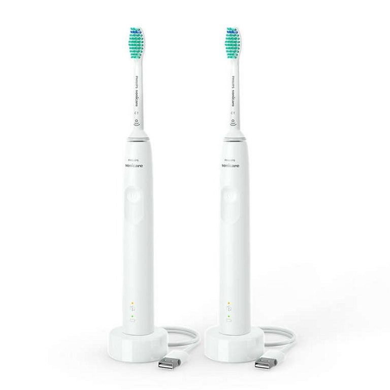 Philips HX3675/13 Philips Sonicare 3100 Series Duo Elektrische Tandenborstel Wit | Kopen bij Flickmyhouse