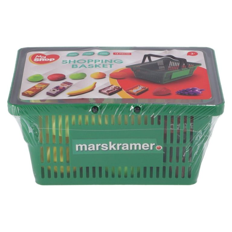 Speelgoed Boodschappenmandje Marskramer 18-delig Groen | Kopen bij Flickmyhouse