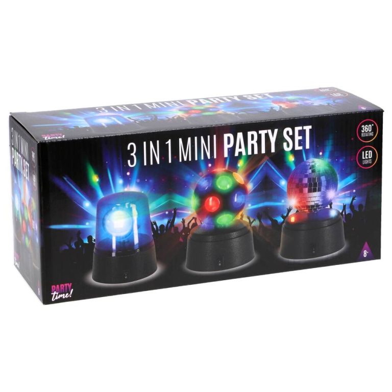 Party Time Mini Disco LED Lampen Set | Kopen bij Flickmyhouse