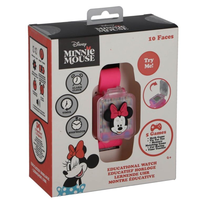 Disney Minnie Muis Speel en Leer Horloge Roze | Kopen bij Flickmyhouse