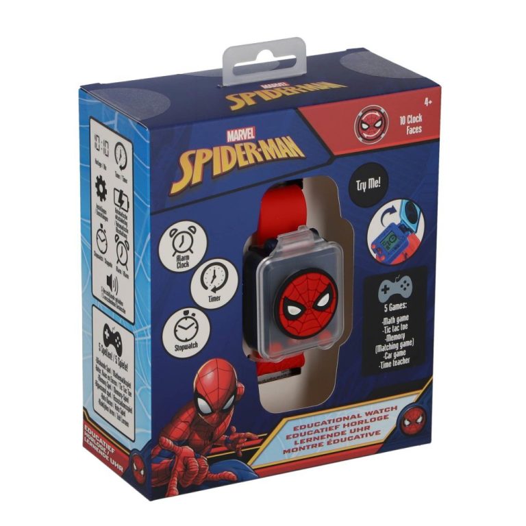 Spiderman  Speel en Leer Horloge Rood/Zwart | Kopen bij Flickmyhouse