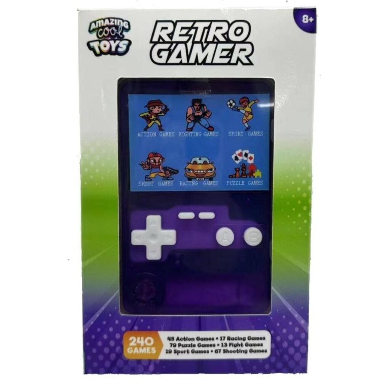 Amazing Cool Retro Gamer Transparant Paars | Kopen bij Flickmyhouse