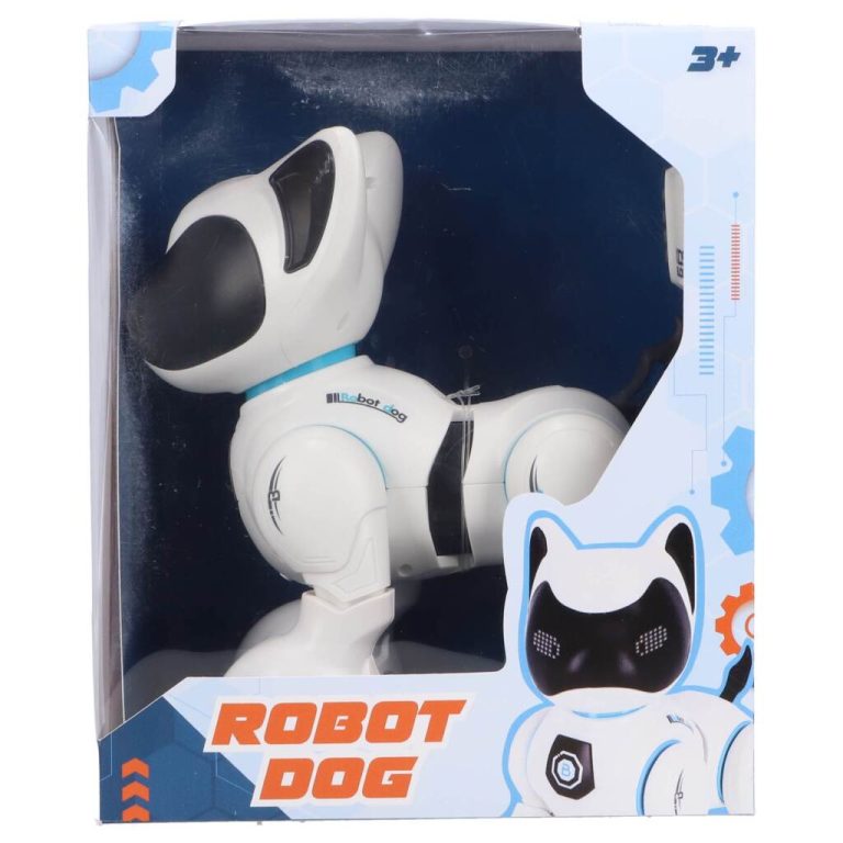 Robot Hond + Licht en Geluid Wit | Kopen bij Flickmyhouse