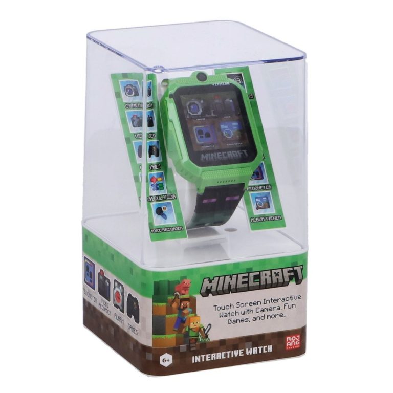 Minecraft Smartwatch met 26 Games Groen/Zwart | Kopen bij Flickmyhouse