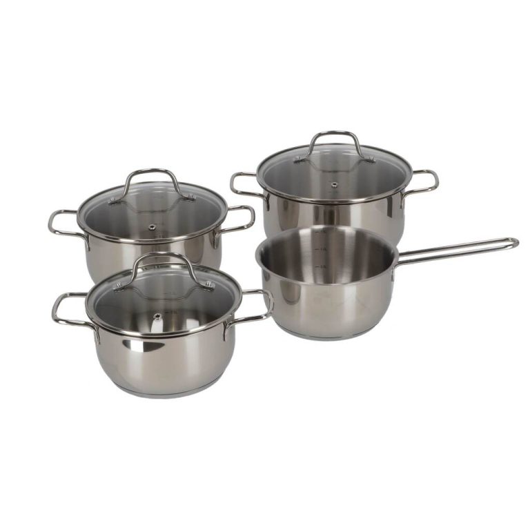 Daily Home Pannenset 7-delig RVS/Glas | Kopen bij Flickmyhouse